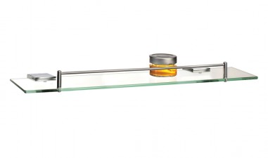 GLASS SHELF WITH BAR